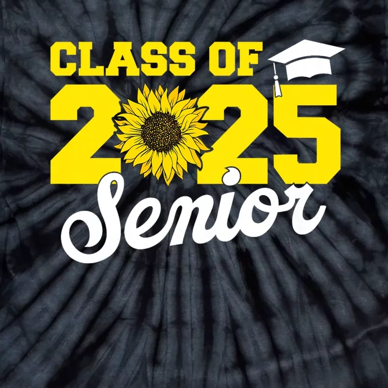 Class Of 2025 Senior 2025 Sunflower Back To School 2025 Girl Tie-Dye T-Shirt