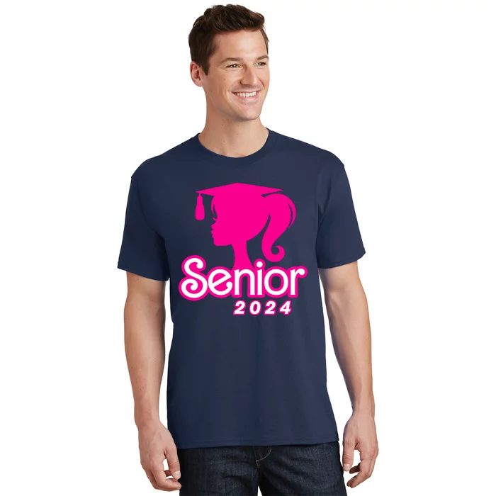 Class Of 2024 Senior Pink Design Funny Seniors 2024 Girl T-Shirt