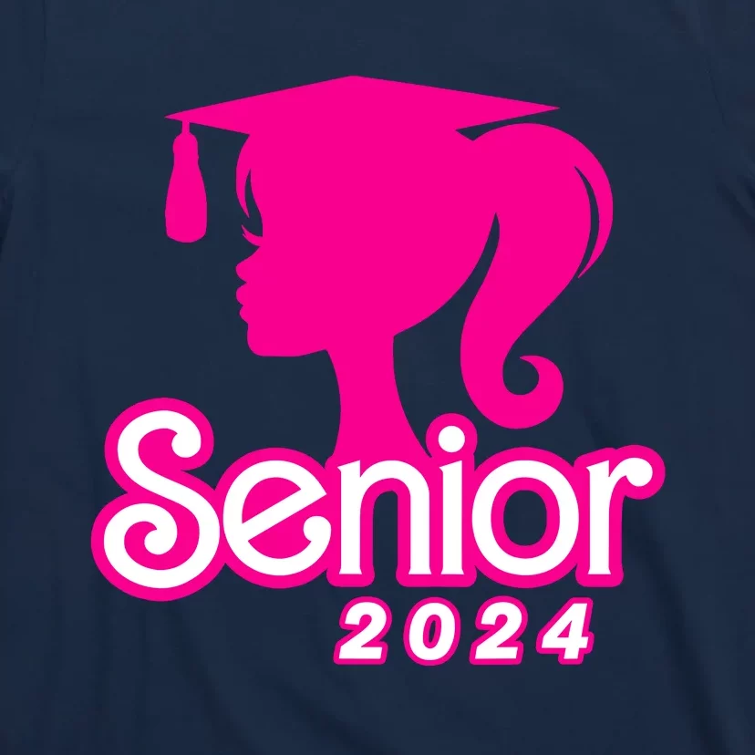 Class Of 2024 Senior Pink Design Funny Seniors 2024 Girl T-Shirt