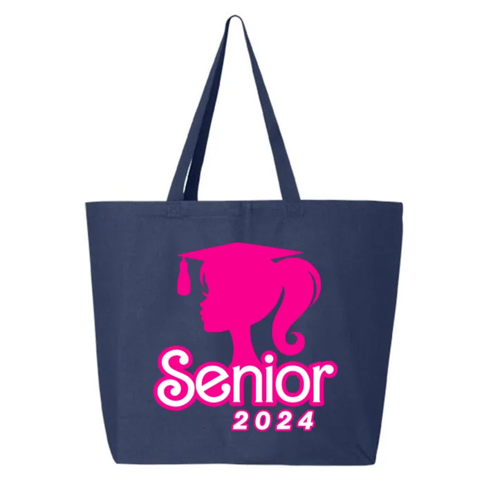 Class Of 2024 Senior Pink Design Funny Seniors 2024 Girl 25L Jumbo Tote