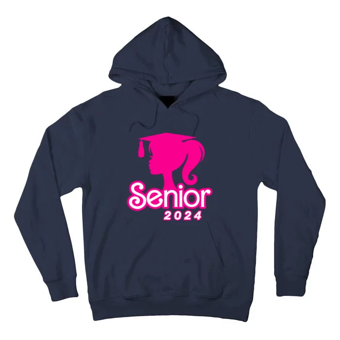 Class Of 2024 Senior Pink Design Funny Seniors 2024 Girl Tall Hoodie