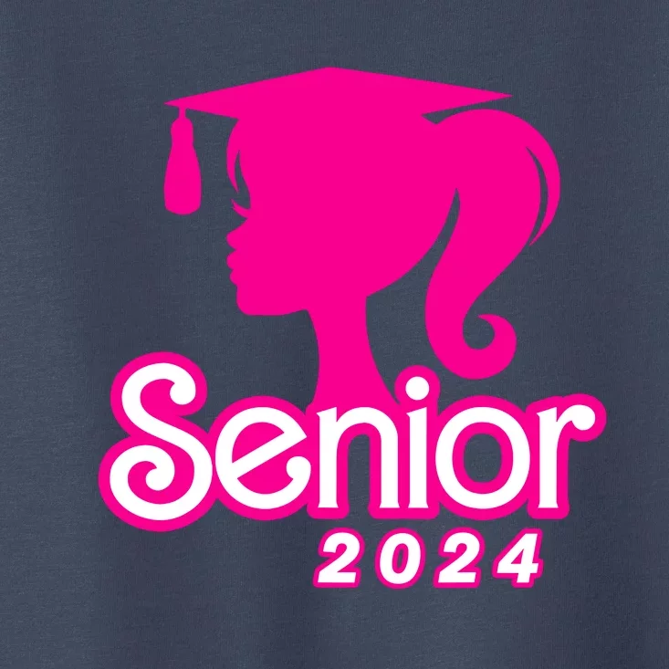 Class Of 2024 Senior Pink Design Funny Seniors 2024 Girl Toddler T-Shirt