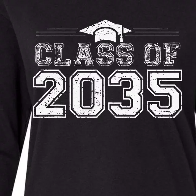 Class Of 2035 Grow With Me First Day Of School Gift Womens Cotton Relaxed Long Sleeve T-Shirt