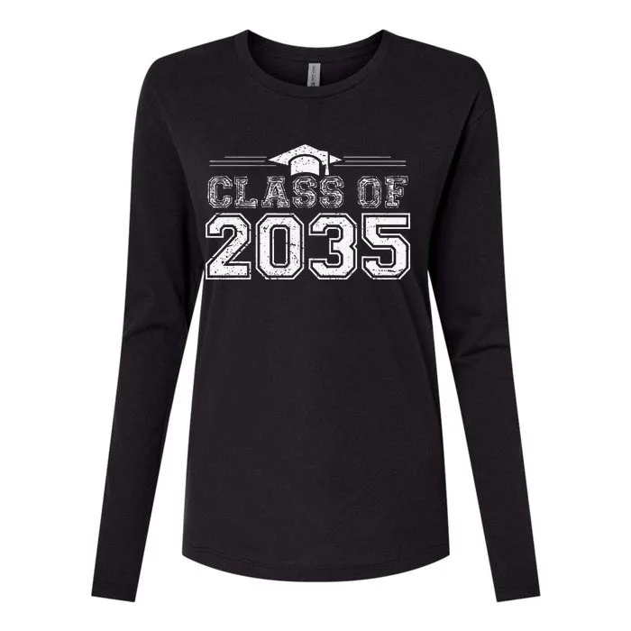 Class Of 2035 Grow With Me First Day Of School Gift Womens Cotton Relaxed Long Sleeve T-Shirt