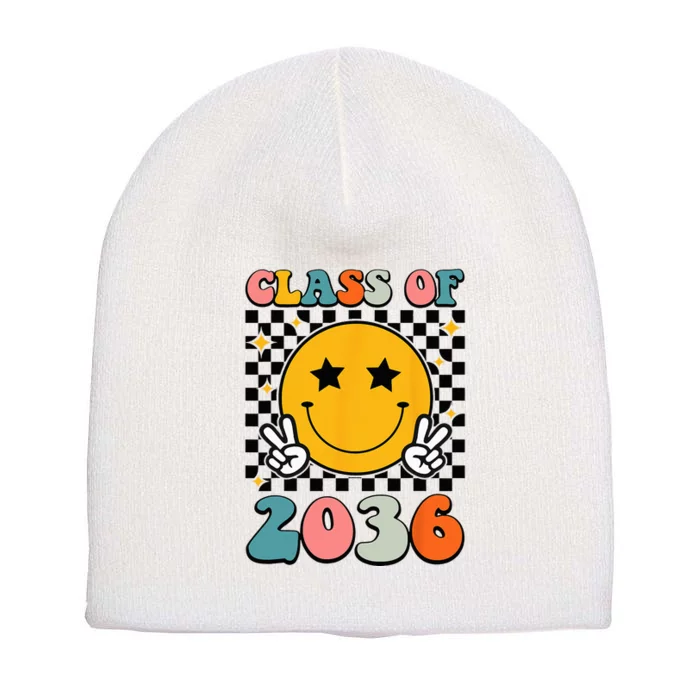 Class Of 2036 Grow With Me First Day Kindergarten Short Acrylic Beanie