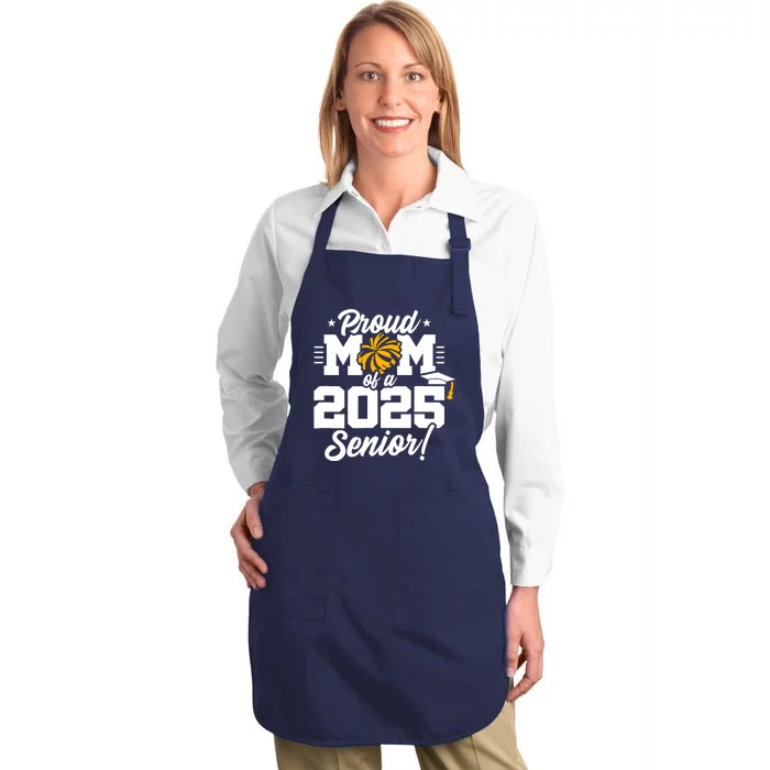 Class Of 2025 Senior Year Cheer Mom Senior 2025 Full-Length Apron With Pocket