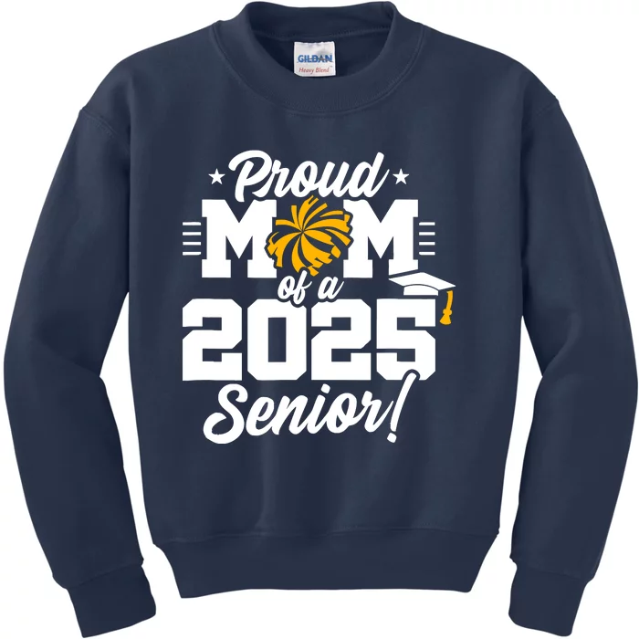 Class Of 2025 Senior Year Cheer Mom Senior 2025 Kids Sweatshirt