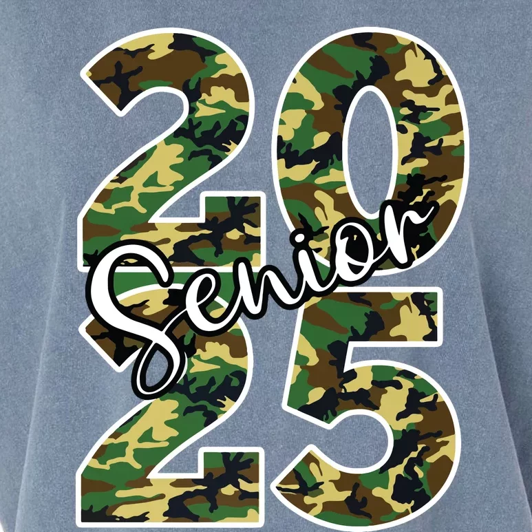 Class Of 2025 Camo Senior Garment-Dyed Women's Muscle Tee