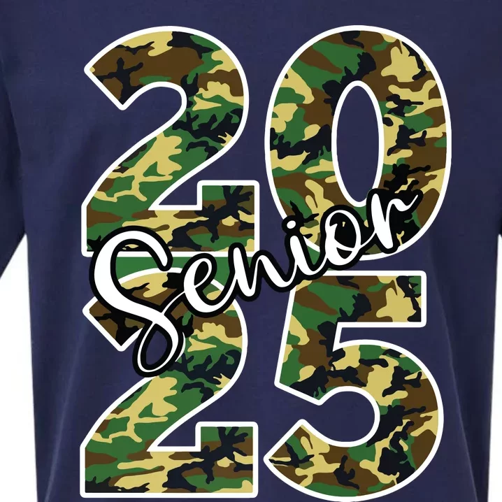 Class Of 2025 Camo Senior Sueded Cloud Jersey T-Shirt