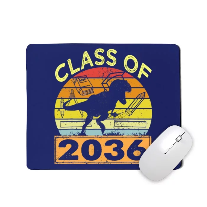 Class Of 2036 Grow With Me Dinosaur First Day Of Preschool Mousepad