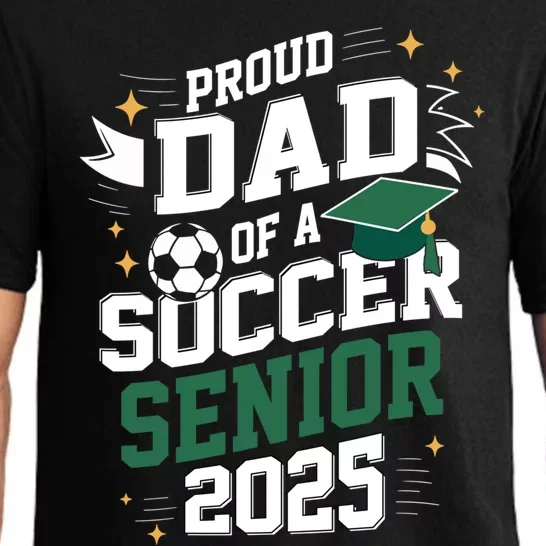 Class Of 2025 Soccer Senior Dad Senior Soccer Graduation Pajama Set