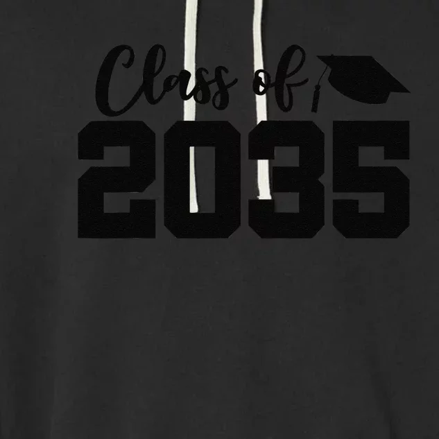 Class Of 2035 Grow With Me First Day School Graduation Garment-Dyed Fleece Hoodie