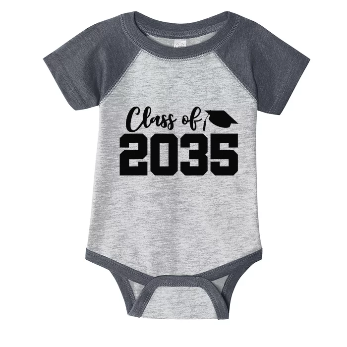 Class Of 2035 Grow With Me First Day School Graduation Infant Baby Jersey Bodysuit