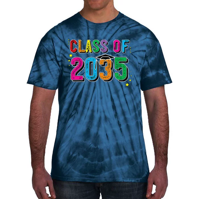 CLASS OF 2035 Grow With Me Funny First Day Of School Tie-Dye T-Shirt