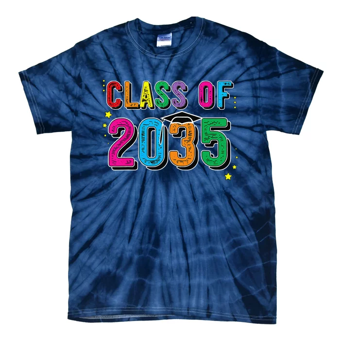 CLASS OF 2035 Grow With Me Funny First Day Of School Tie-Dye T-Shirt