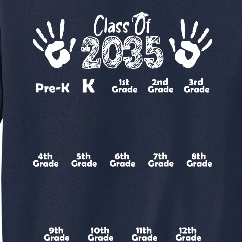 Class Of 2035 Grow With Me Tall Sweatshirt