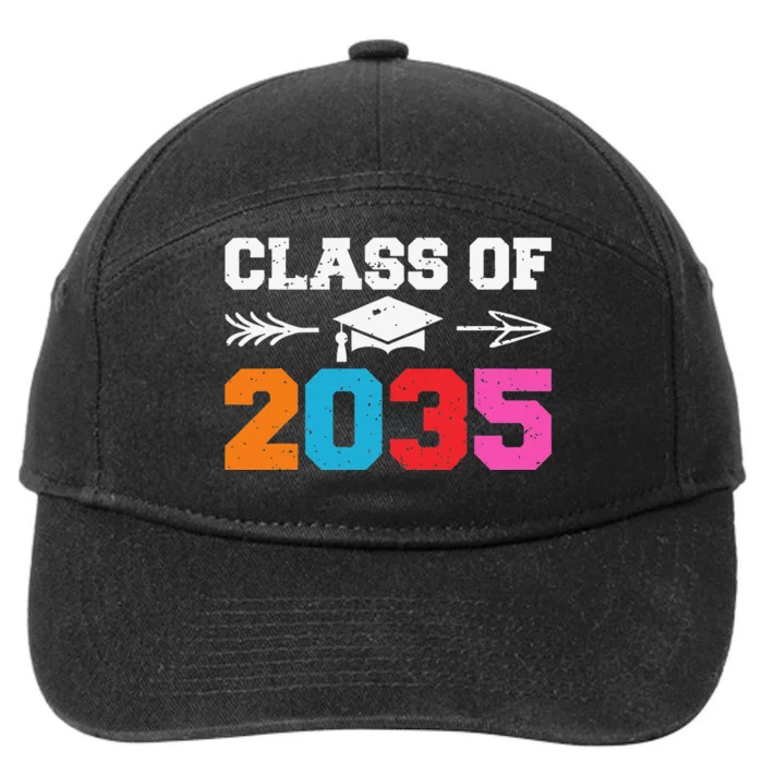 Class Of 2035 Grow With Me Graduation First Day of School 7-Panel Snapback Hat