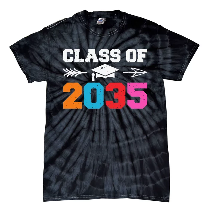 Class Of 2035 Grow With Me Graduation First Day of School Tie-Dye T-Shirt