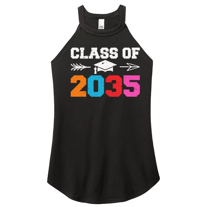 Class Of 2035 Grow With Me Graduation First Day of School Women’s Perfect Tri Rocker Tank