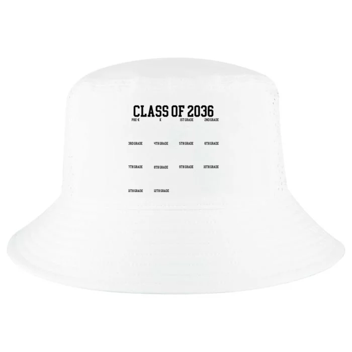 Class Of 2036 Grow With Me Handprint Graduation Cool Comfort Performance Bucket Hat