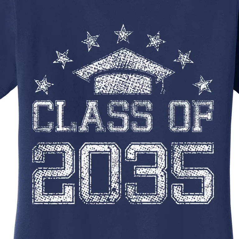 Class Of 2035 Grow With Me Graduation Back To School Women's T-Shirt