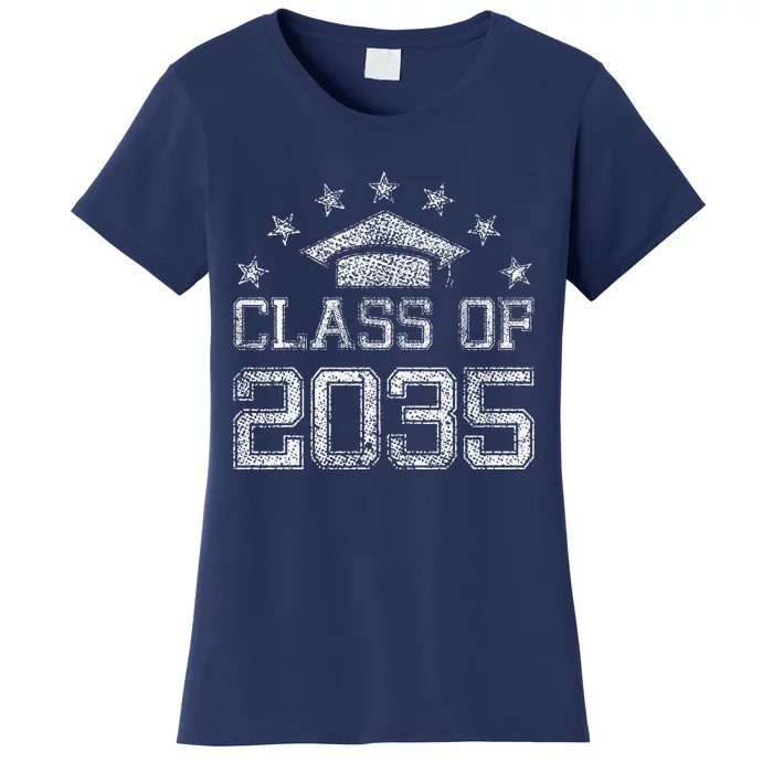 Class Of 2035 Grow With Me Graduation Back To School Women's T-Shirt