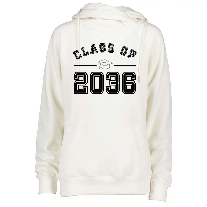 Class Of 2036 Graduation Womens Funnel Neck Pullover Hood