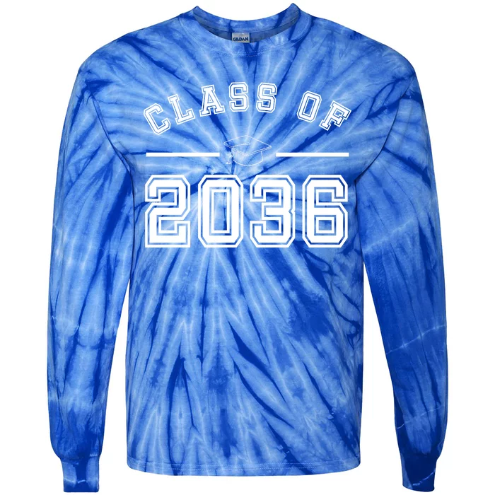 Class Of 2036 Graduation Tie-Dye Long Sleeve Shirt