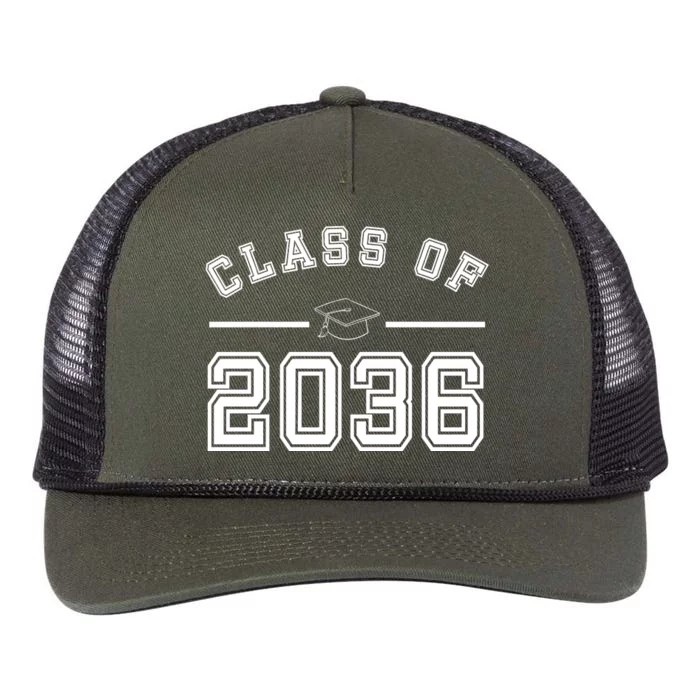 Class Of 2036 Graduation Retro Rope Trucker Hat Cap