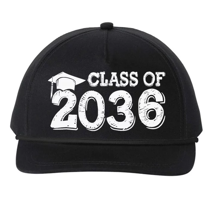 Class Of 2036 Grow With Me Handprints Space On Back School Snapback Five-Panel Rope Hat