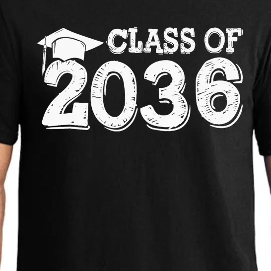 Class Of 2036 Grow With Me Handprints Space On Back School Pajama Set