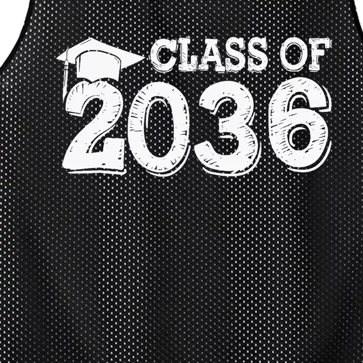 Class Of 2036 Grow With Me Handprints Space On Back School Mesh Reversible Basketball Jersey Tank