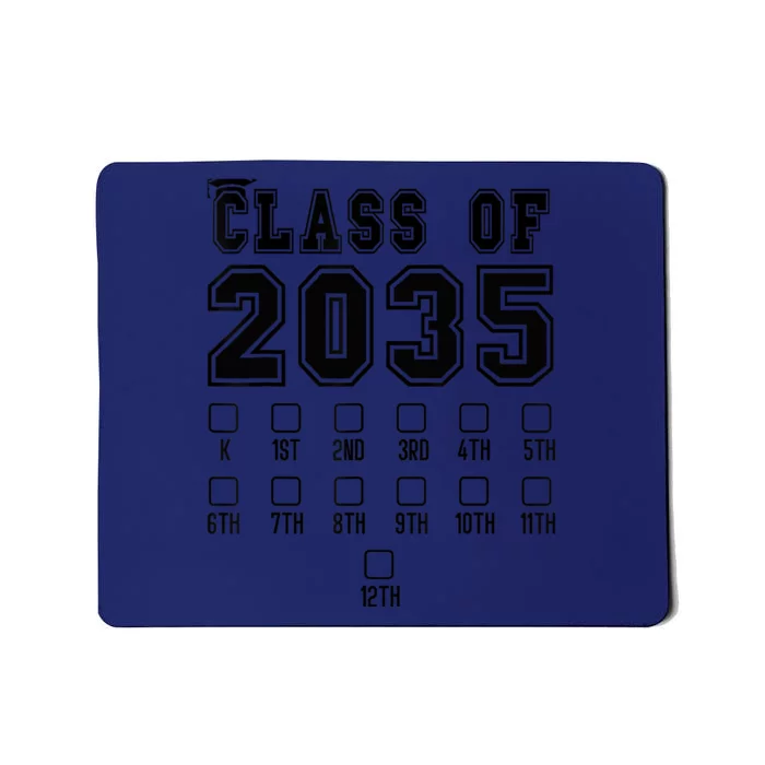 Class of 2035 Grow With Me First Day of School Check Mark Mousepad