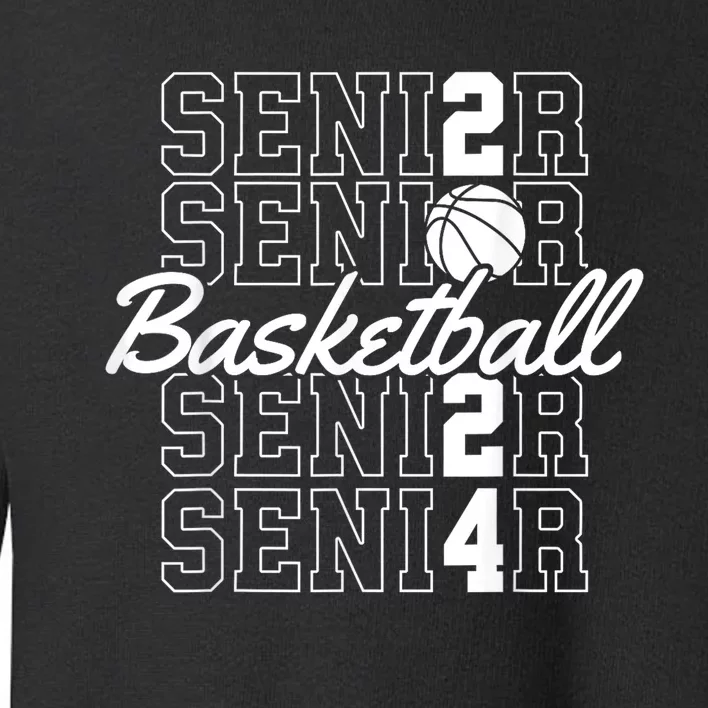 Class Of 2024 Senior Basketball Toddler Sweatshirt