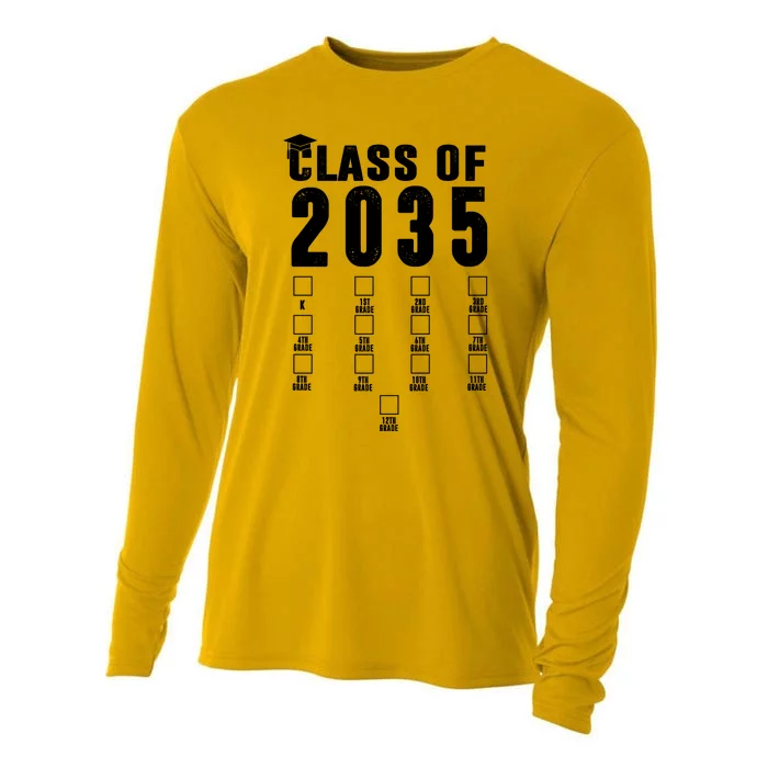 Class Of 2035 Graduation Countdown Cooling Performance Long Sleeve Crew