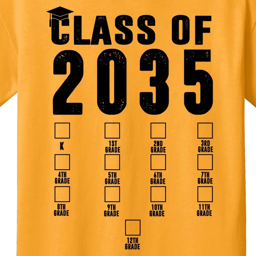 Class Of 2035 Graduation Countdown Kids T-Shirt