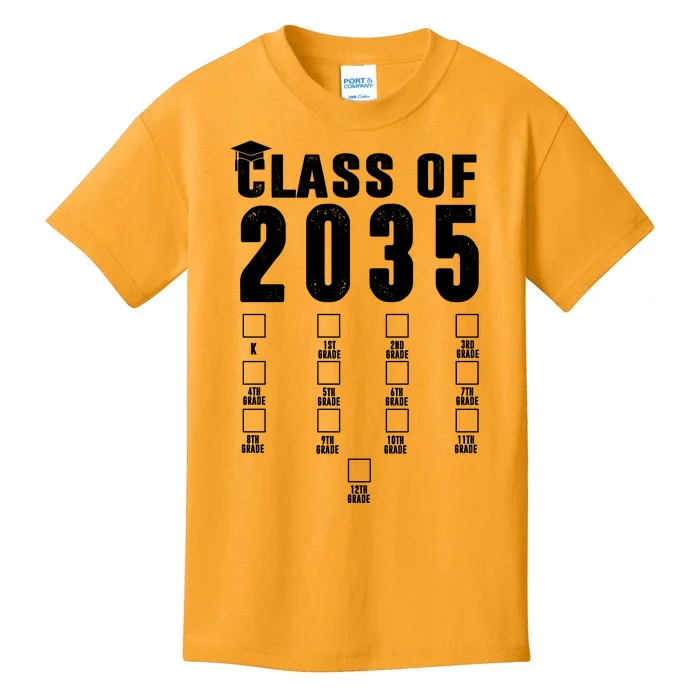 Class Of 2035 Graduation Countdown Kids T-Shirt