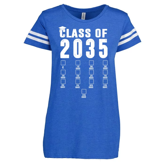 Class Of 2035 Graduation Countdown Enza Ladies Jersey Football T-Shirt