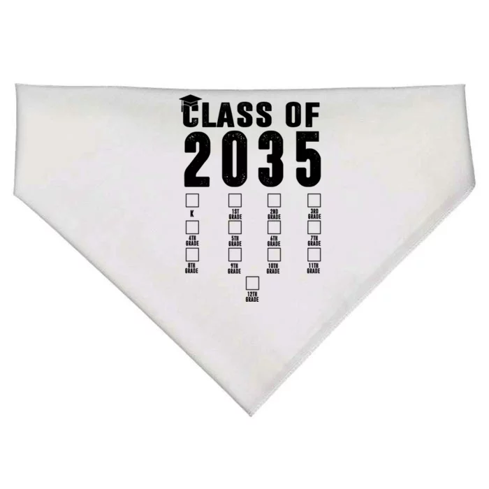 Class Of 2035 Graduation Countdown USA-Made Doggie Bandana