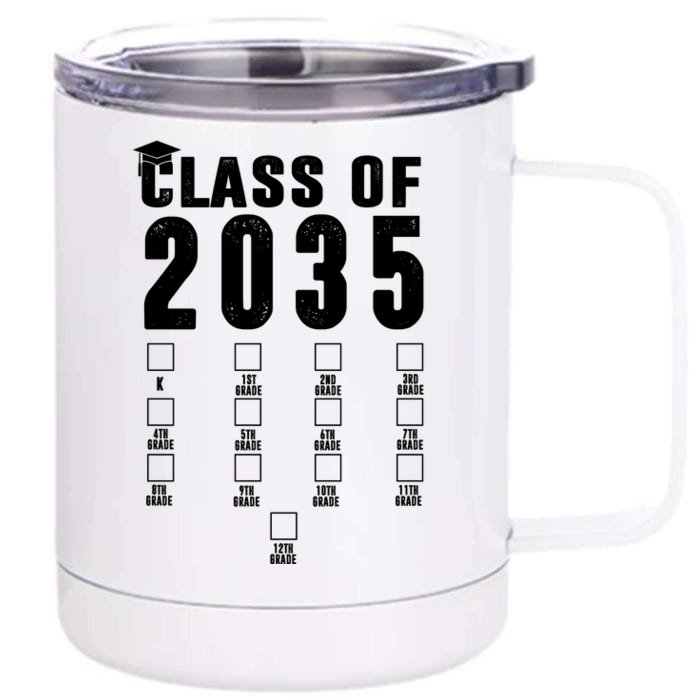 Class Of 2035 Graduation Countdown Front & Back 12oz Stainless Steel Tumbler Cup