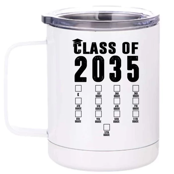 Class Of 2035 Graduation Countdown Front & Back 12oz Stainless Steel Tumbler Cup