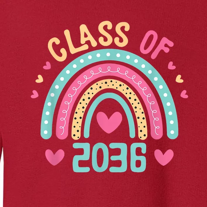 Class Of 2036 Grow With Me First Day Of School Graduation Toddler Sweatshirt