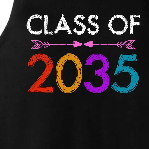 Class Of 2035 Cute Graduation Ladies Tri-Blend Wicking Tank