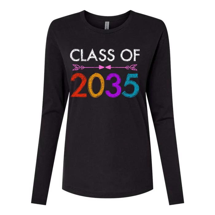 Class Of 2035 Cute Graduation Womens Cotton Relaxed Long Sleeve T-Shirt