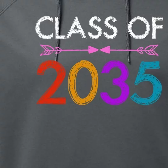 Class Of 2035 Cute Graduation Performance Fleece Hoodie