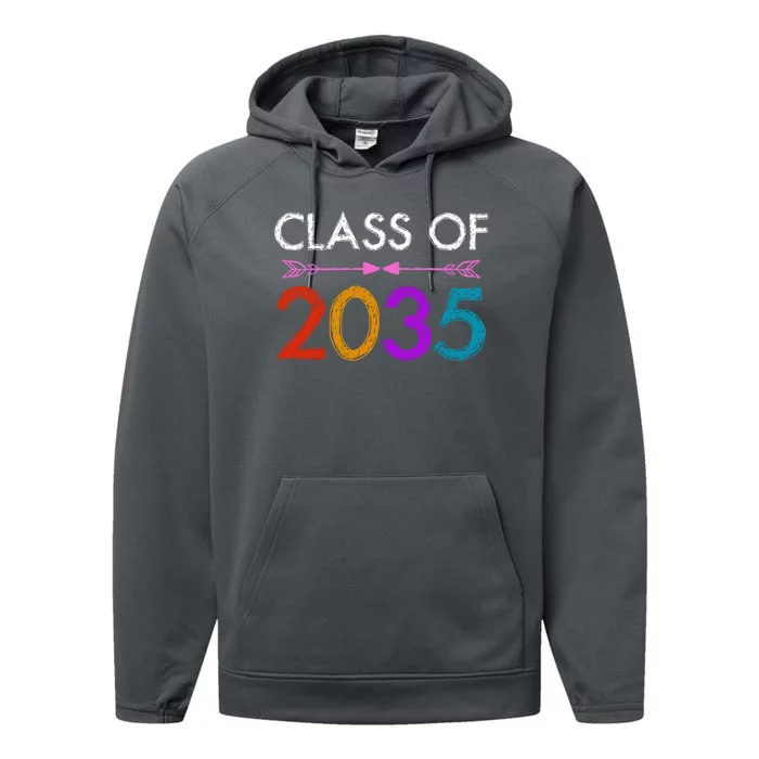 Class Of 2035 Cute Graduation Performance Fleece Hoodie