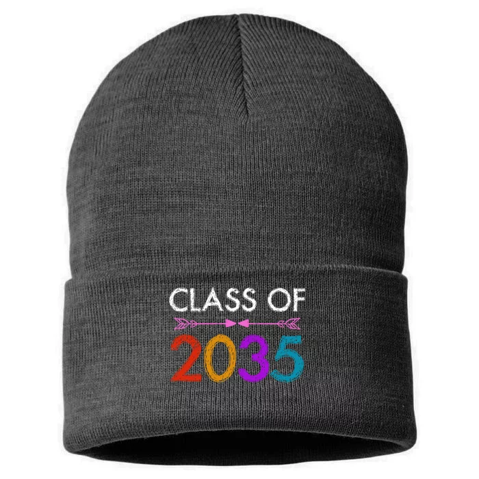 Class Of 2035 Cute Graduation Sustainable Knit Beanie