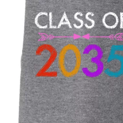 Class Of 2035 Cute Graduation Doggie 3-End Fleece Hoodie