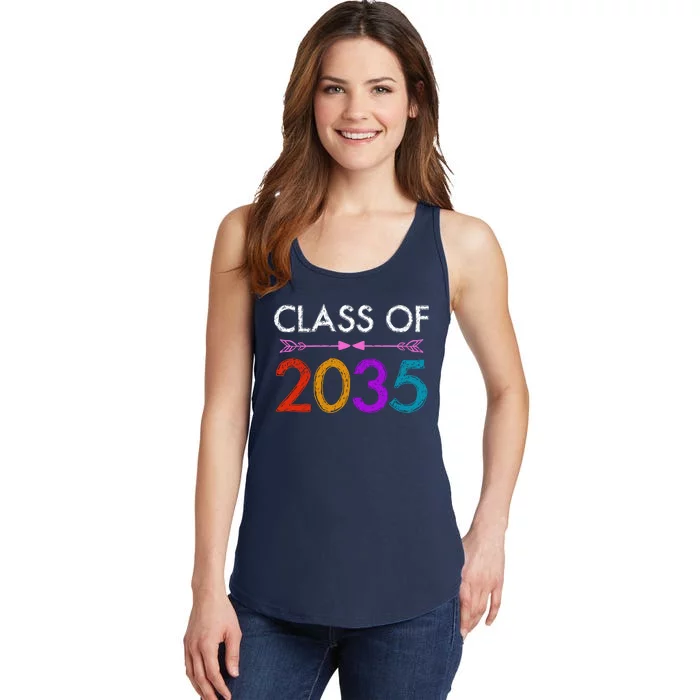 Class Of 2035 Cute Graduation Ladies Essential Tank