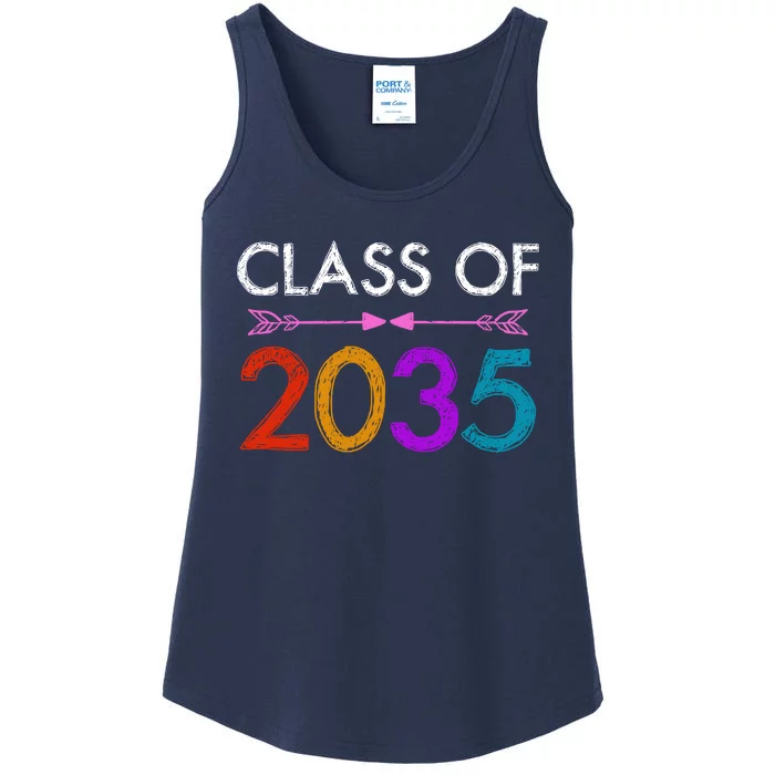 Class Of 2035 Cute Graduation Ladies Essential Tank